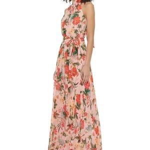 Eliza J Floral Halter Maxi Dress – Size 14